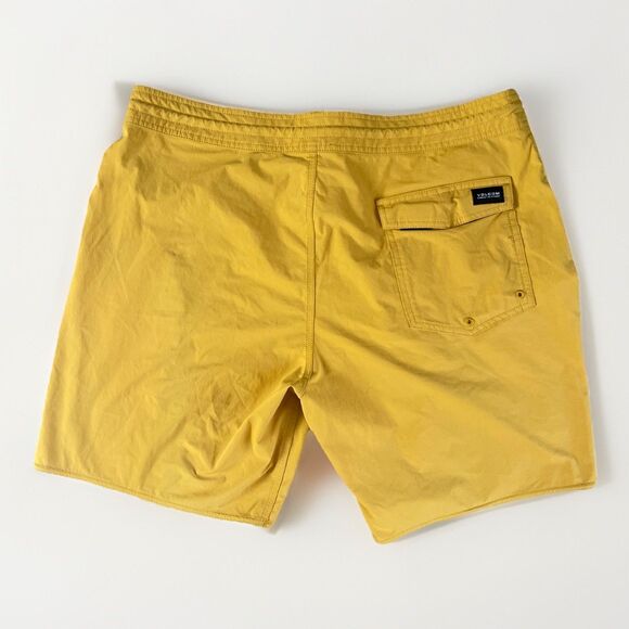 Volcom Board Shorts Men 38 Swim Bottoms Mustard Black Blue Pink Shorts 7" Inseam - Picture 5 of 8